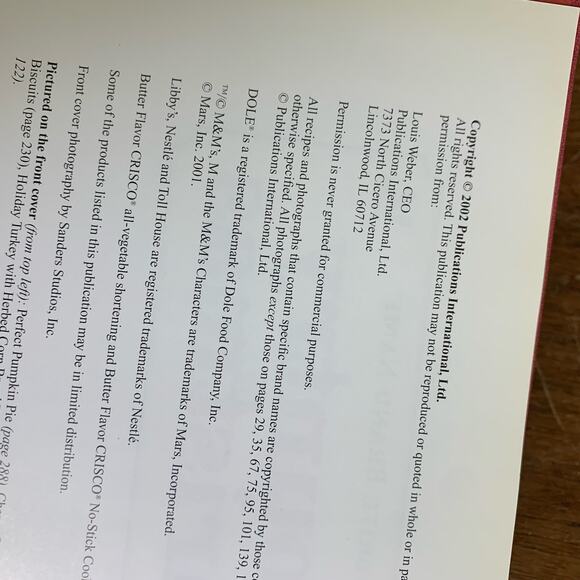 Favorite Brand‎ Name Country Christmas hard back cook book - Picture 5 of 14